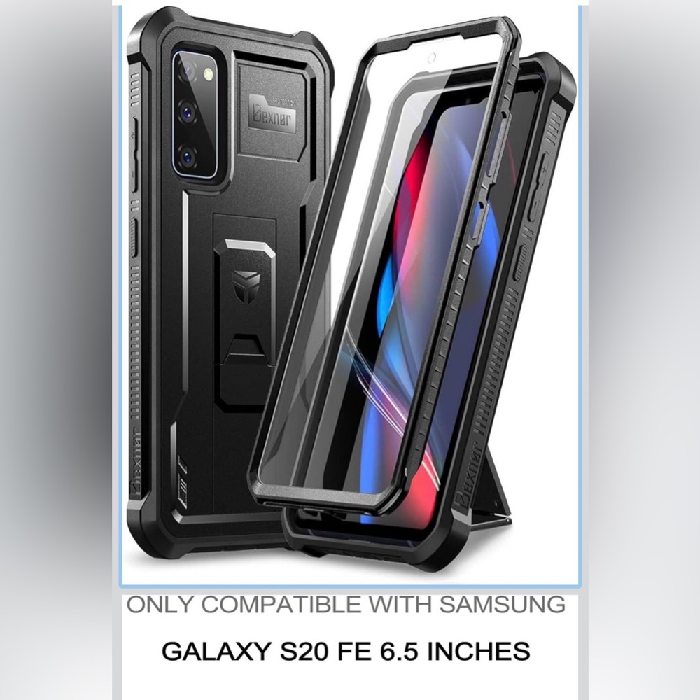 DEXNOR Black Protective Phone Case SAMSUNG GALAXY S20